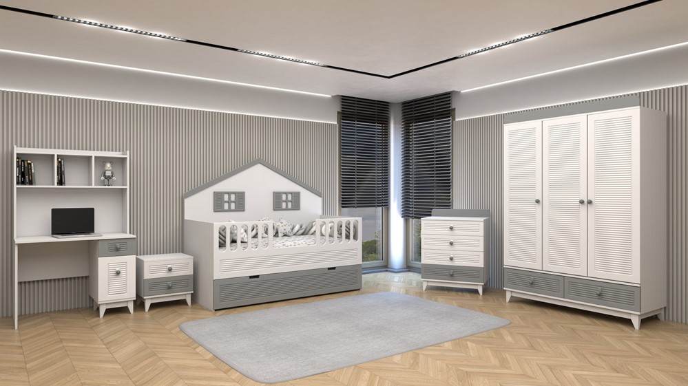 Panjurlu Montessori Karyola Takımı